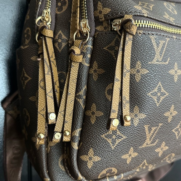 LV Cambas Brown Monogram Mini Backpack with Gold Hardware - Picture 4 of 16